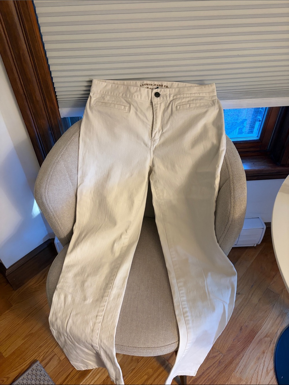 Ralph Lauren Straight-Leg White Jeans